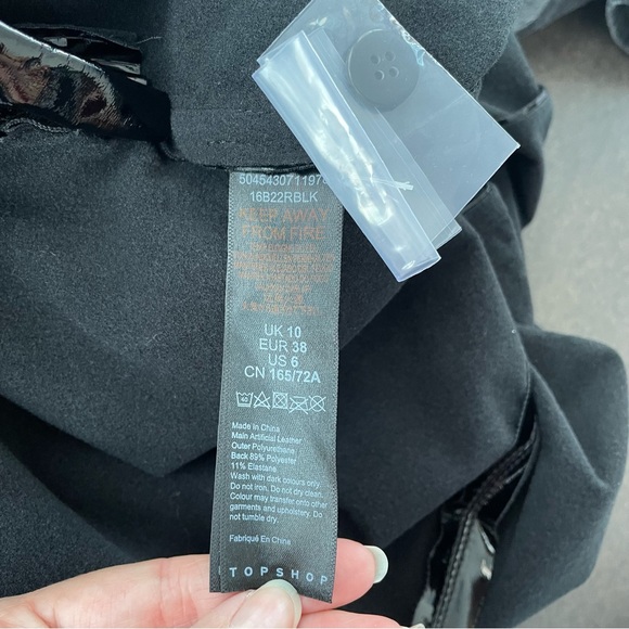 Topshop Wet Look Vinyl Leggings - Picture 15 of 15